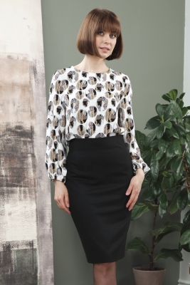 Блуза 4485-2435 охра - Магазин женской одежды "Гардероб Анны" г.Екатеринбург
